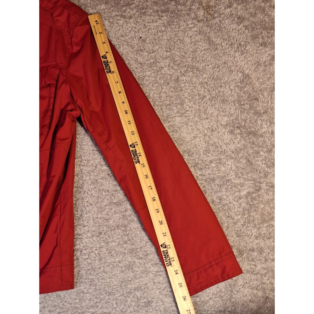 Marc New York Andrew Marc Red Full Zip Snap Field Jacket Mens L Utility Spring - Picture 10 of 15